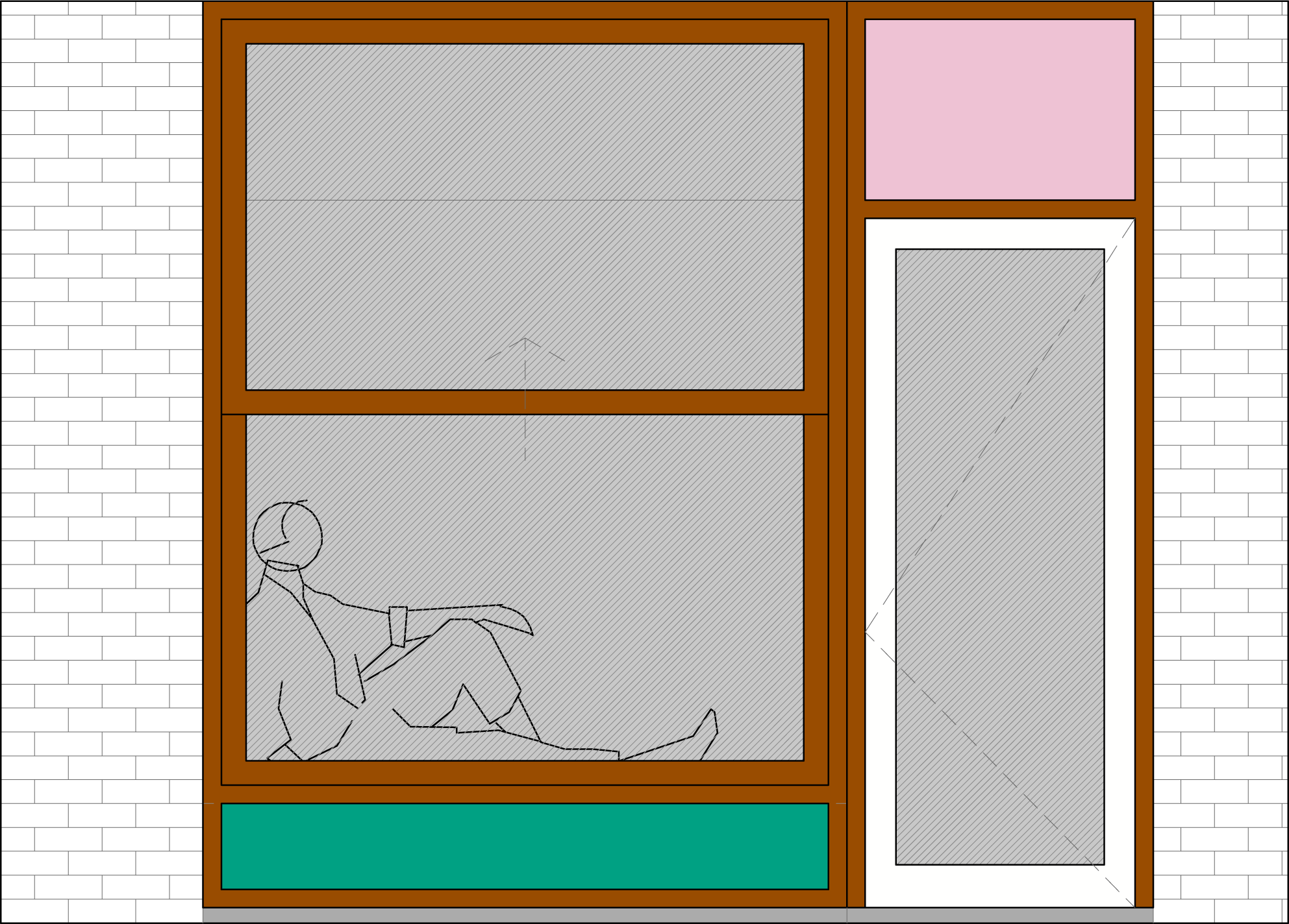 Architectuur ontwerp buitenschrijnwerk kleur