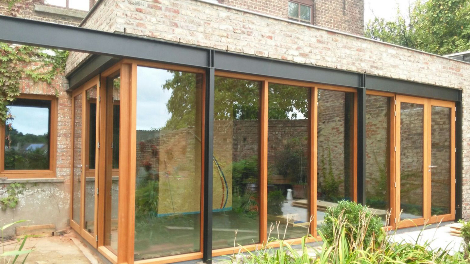 renovatieproject uitbreiding woning houten buitenschrijnwerk