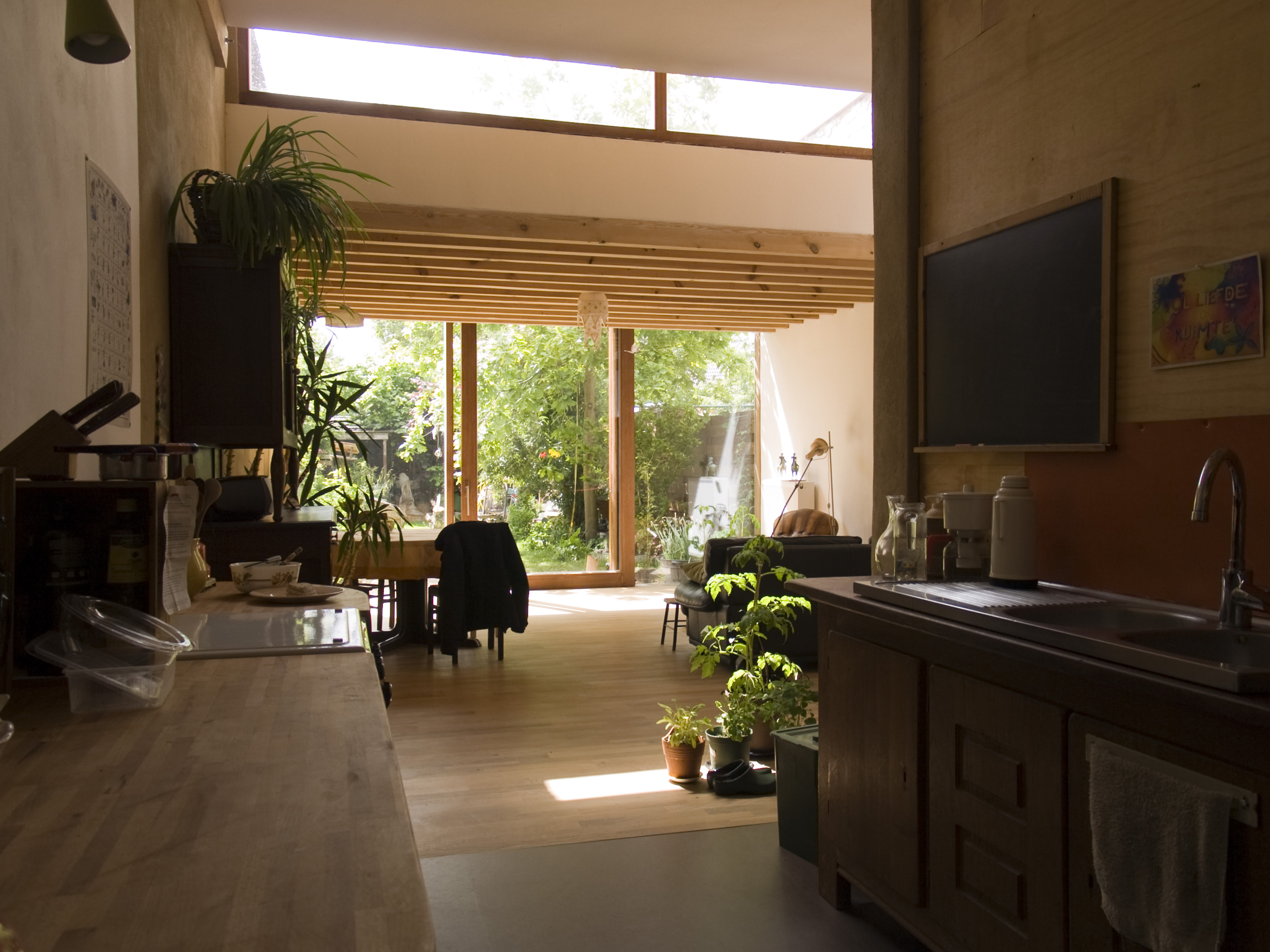 Duurzame verbouwing architectuur stadswoning