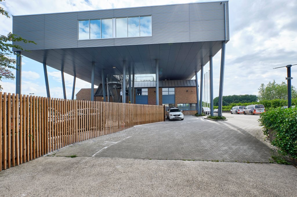 Omgevingsaanleg houten omheining