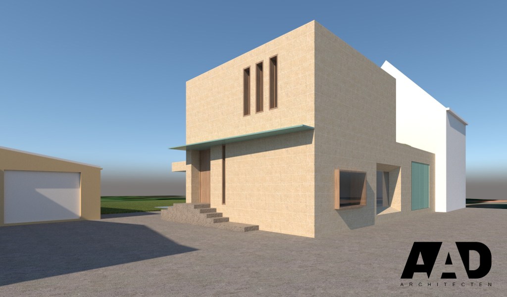 3D visualisatie verbouwing
Natuursteen gevel